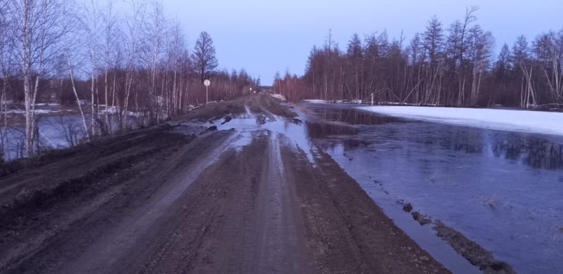 На автодороге "Кобяй" возможен размыв дорожного полотна