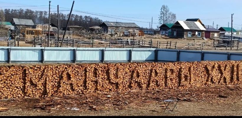 Арт-объект из дров от Боппосова
