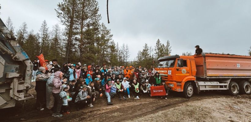 На Намцырском тракте прошёл масштабный плоггинг-субботник