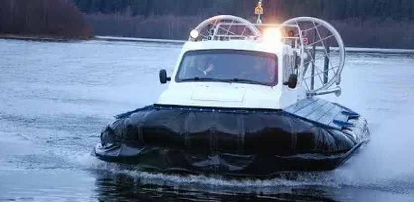 Проведены ходовые испытания судна на воздушной подушке  «Нептун-16» на базе АО «Алмазы Анабара»