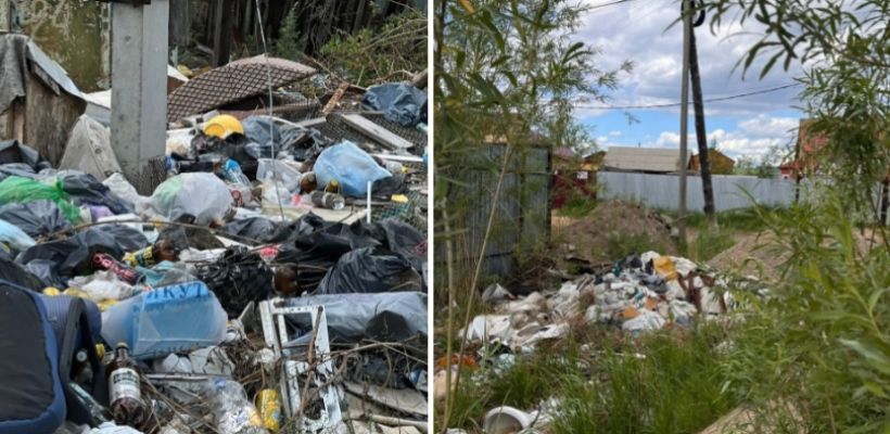 ЯКУТСКЭКОСЕТИ:  несанкционированная свалка у многоквартирного дома