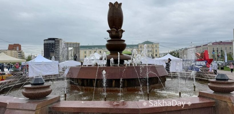 В Якутске в разгар лета отключат фонтан до сентября