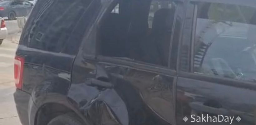 В Якутске лошадь разрушительно пробежалась по автомобилям