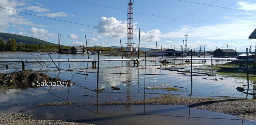 В селе Оймякон за сутки уровень воды поднялся на 16 см