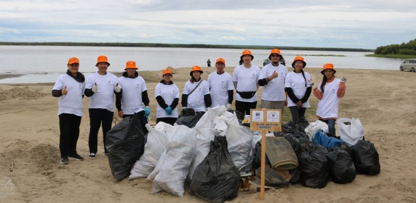 Якутскэнергосбыт провели акцию «оБЕРЕГай» на реках Лена и Алдан