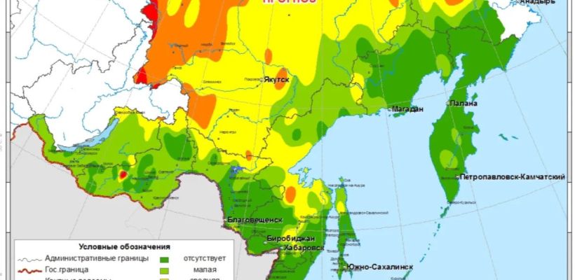 В Якутии прогнозируется чрезвычайная пожарная опасность в лесах