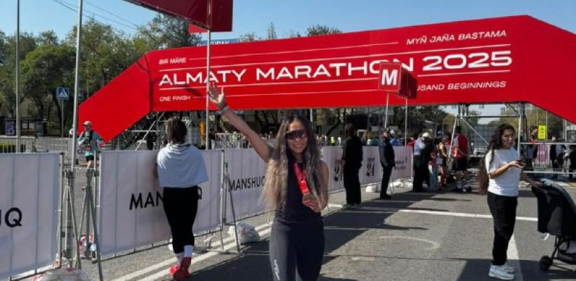 Ульяна Гермогенова заняла 3 место в Алматинском марафоне 2025