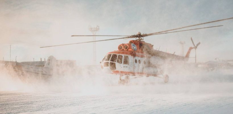 Вертолет Ми-8 авиакомпании «Полярные авиалинии» со следственно-оперативной группой вылетел в село Юкагир Усть-Янского района