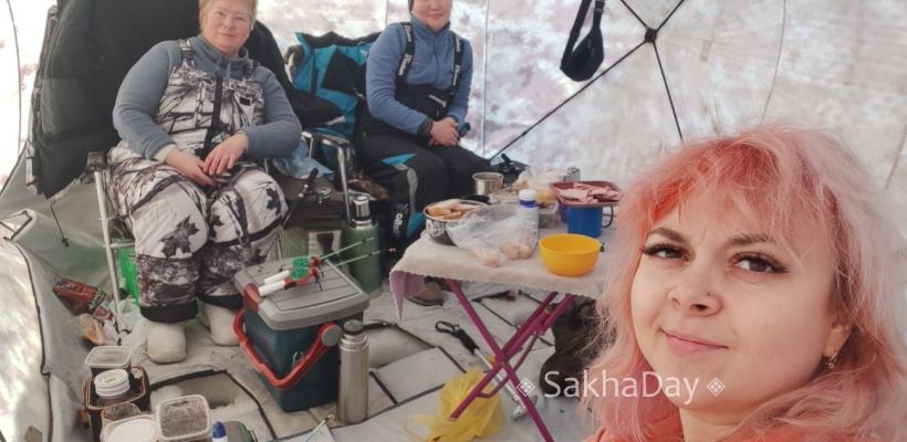 Якутские рыбачки на улов не жалуются