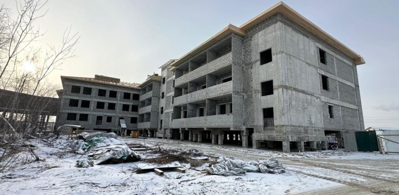 Фотофакт: Строительство нового корпуса Дома-интерната в Якутске завершат в 2027 году