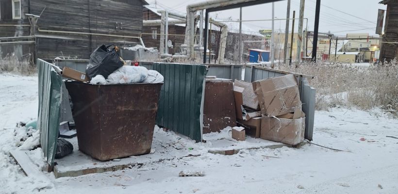 В Якутске не хватает мусорных баков. Жители жалуются, УК разводят руками
