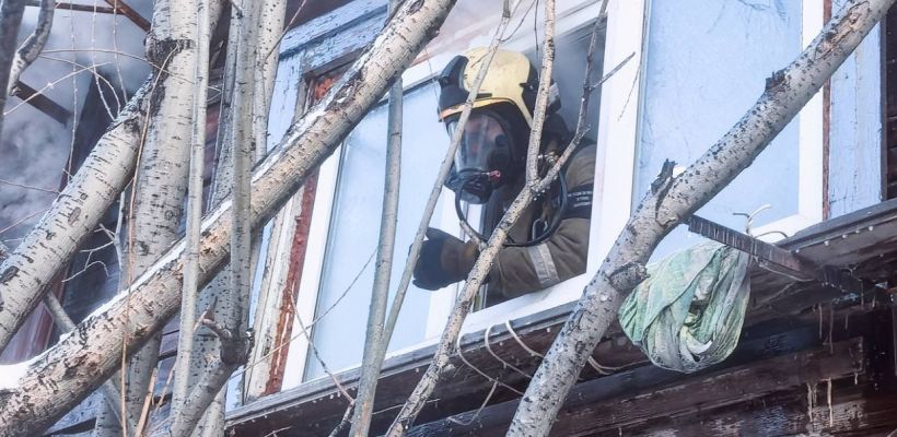 В результате пожара на Халтурина погибли три человека: мужчина и два ребенка