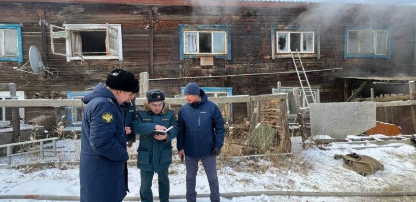 В Якутске проводится проверка после пожара в доме на Халтурина, есть погибшие
