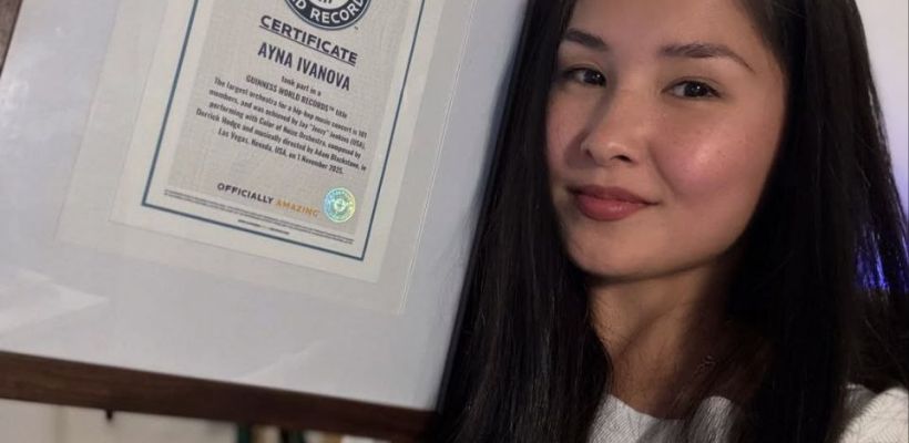 Скрипачка из Якутии Айна Иванова участвовала в установлении рекорда Гиннеса