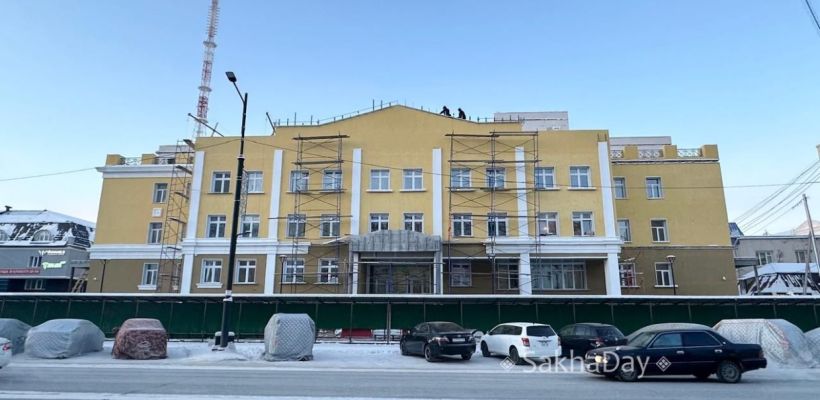 Фотофакт: Строительство центральной школы в Якутске выходит на финишную прямую