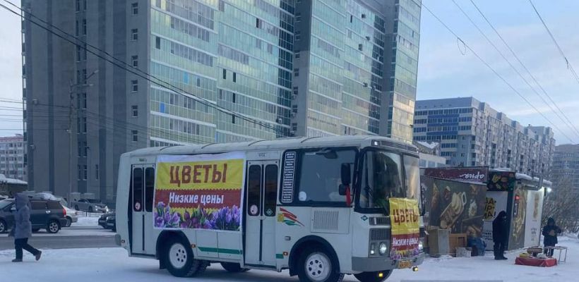 В мэрии Якутска напомнили о запрете продаж цветов с автотранспорта