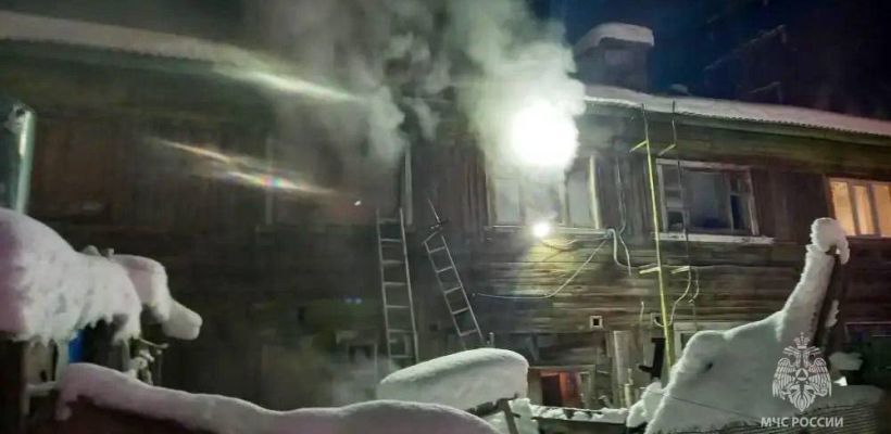 Ночной пожар  унес жизни двух якутян