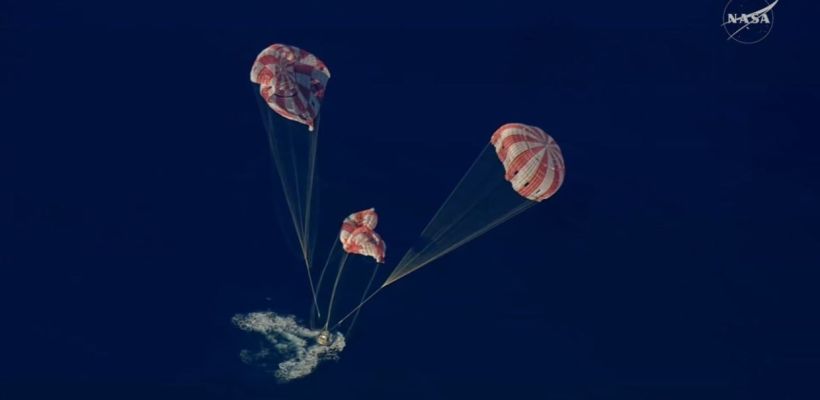 Корабль "Орион" с астронавтами лунной миссии Artemis II вернулся на Землю
