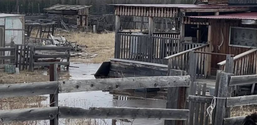 В мирнинском селе Арылах подтоплено два дома