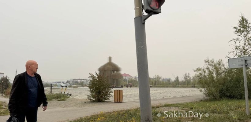 Дымовая завеса над Якутией. Очаги горят в Красноярском крае и на севере республики