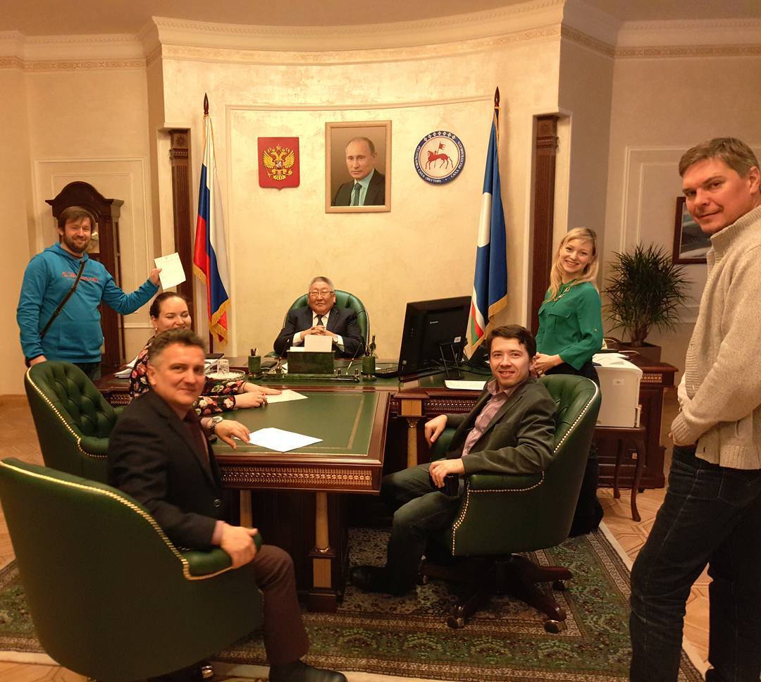 Глава Якутии Егор Борисов помог оператору найти друга