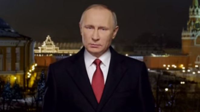 Путин в новогоднем обращении выделил защитников России (+видео)