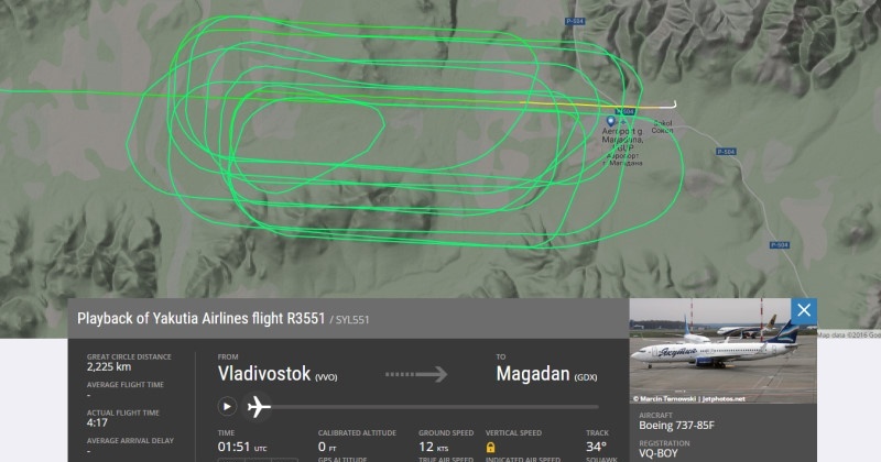 самолет якутия-заходы на посадку