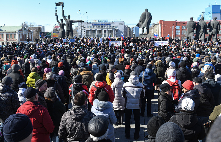 В Новосибирске более 2,5 тыс. человек пришло на митинг против роста тарифов ЖКХ