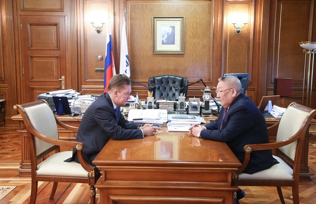 Егор Борисов и Алексей Миллер договорились о подписании нового соглашения между Якутией и «Газпромом»