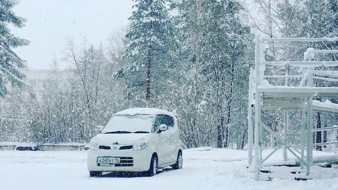 Фотовзгляд: в Нерюнгри выпал снег