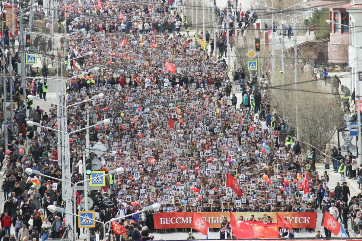 Участие в акции «Бессмертный полк» приняли около 8 млн человек