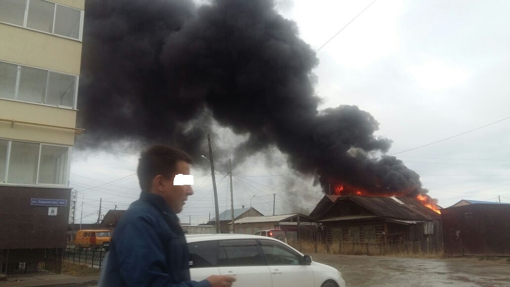 Фотовзгляд: Пожар в Сайсарах