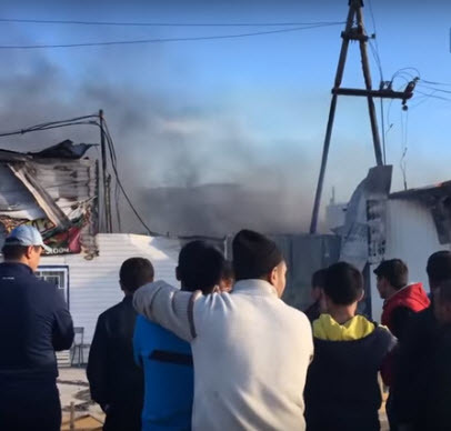 Причиной крупного пожара на овощных складах Якутска стала непотушеная сигарета