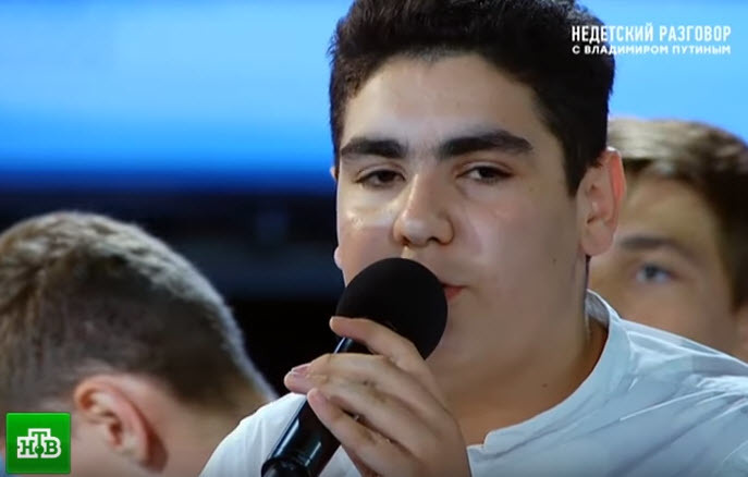 "Из Сахи", "губернатор Егоров", - Путин ответил на "недетский вопрос" Ашота из Якутии (+видео)