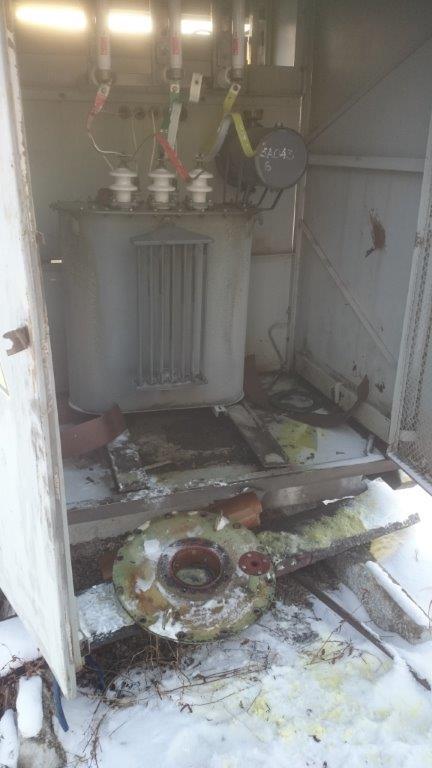 поврежденное оборудование