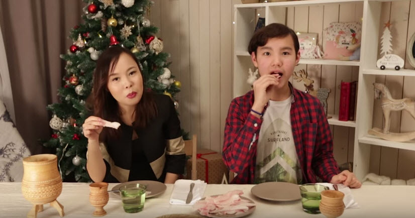 Молодежь пробует национальную якутскую кухню! (+видео)