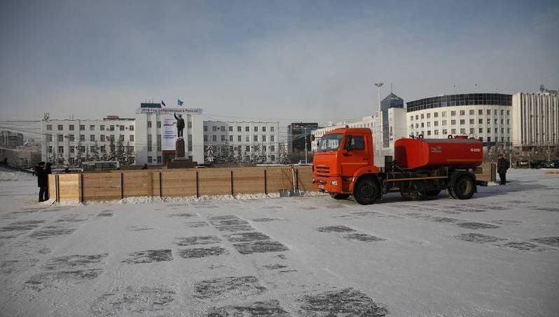 8 марта откроется каток на площади Ленина в Якутске