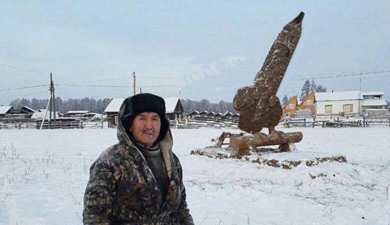Навозного петуха якутского мастера Боппосова превратили в ракету