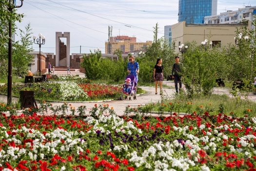 В Якутске высадят 1,5 миллиона цветов