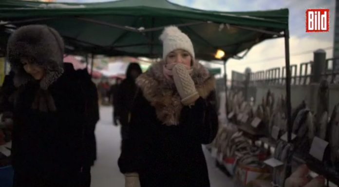Якутянка с заснеженными ресницами снялась в ролике немецкого издания Bild