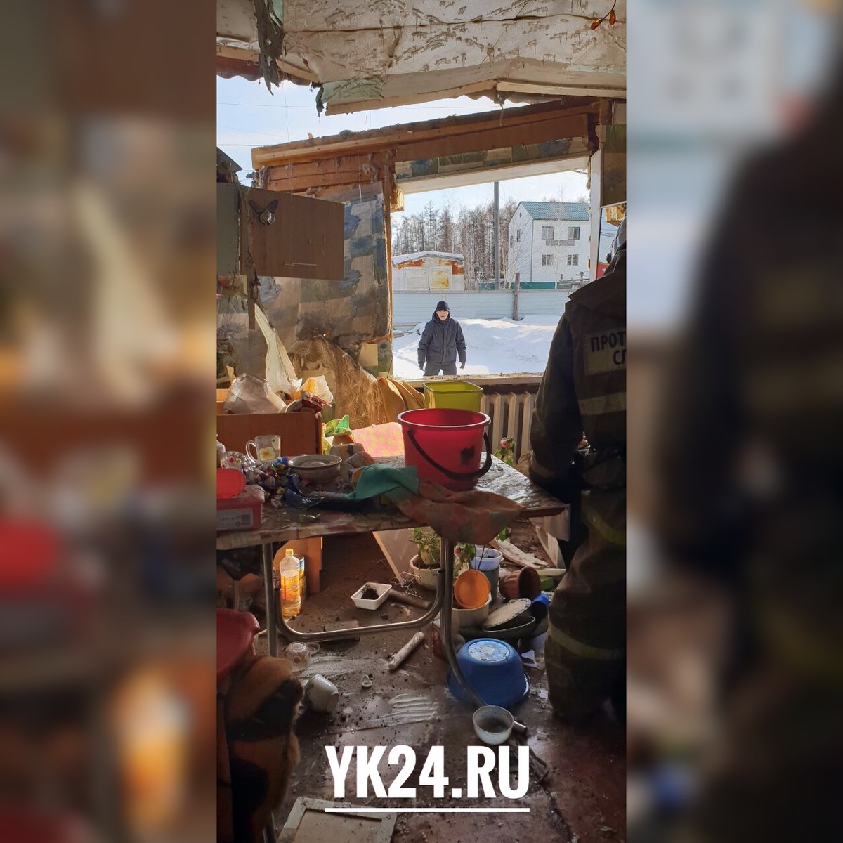 В Якутии в жилом доме произошел взрыв бытового газа