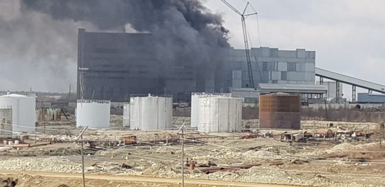 Пожар на обогатительной фабрике АЛРОСА