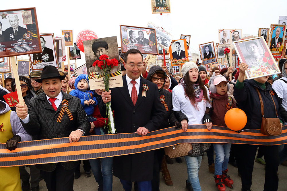 «Бессмертный полк» прошагал по улицам Якутска