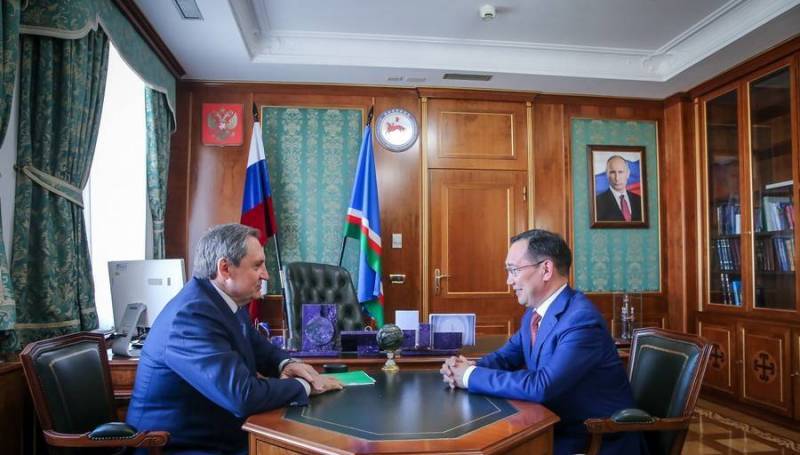 Айсен Николаев встретился с главой «РусГидро» Николаем Шульгиновым