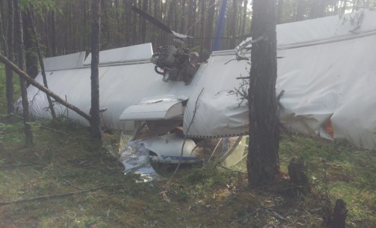 Частный аэроплан упал в Хангаласском районе Якутии