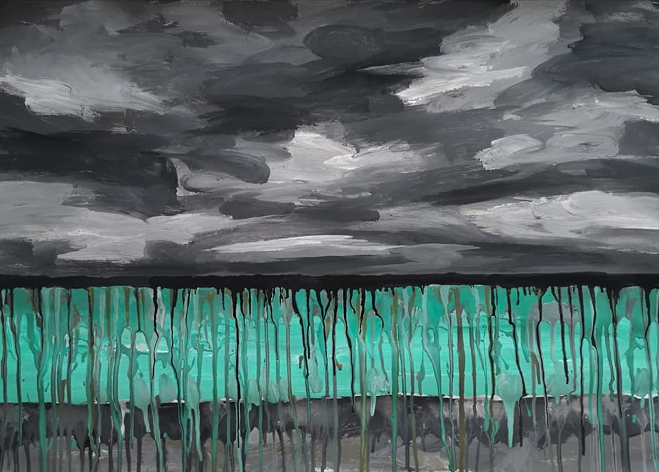 Якутский художник Семен Луканси создал серию рисунков, посвященных загрязнению реки Вилюй