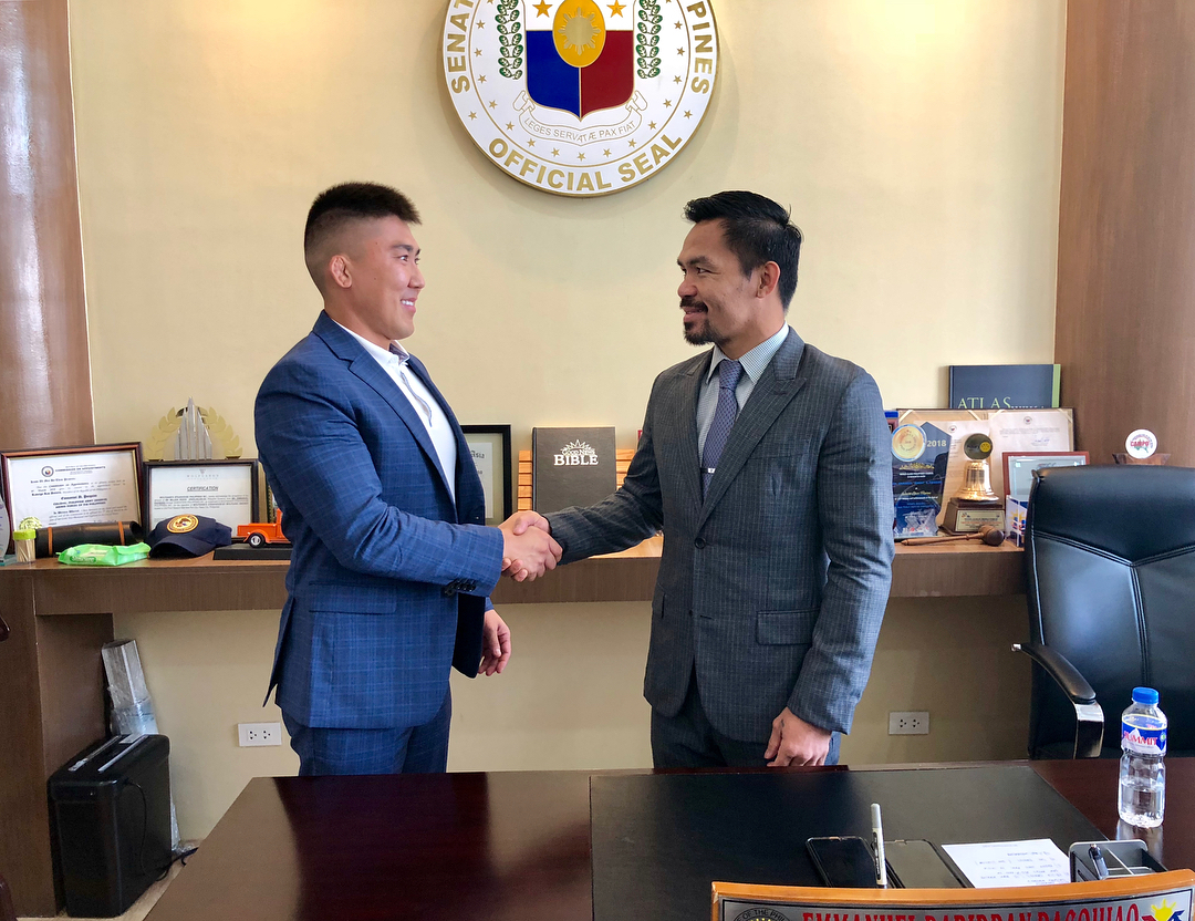 Антон Сафронов встретился с Мэнни Пакьяо