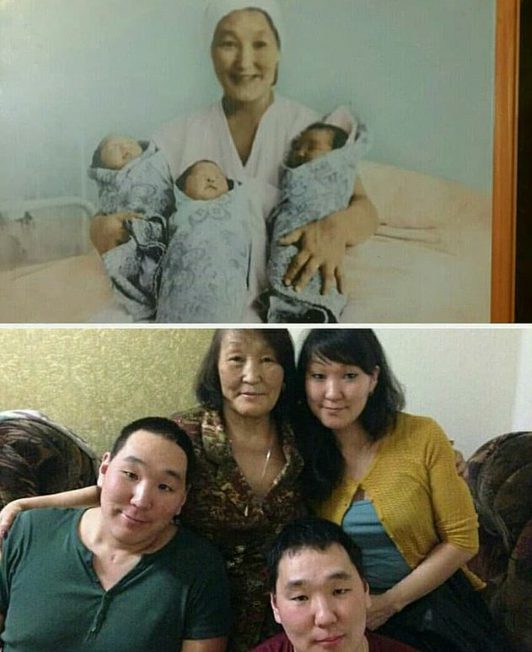 Антон Васильев и тройняшки