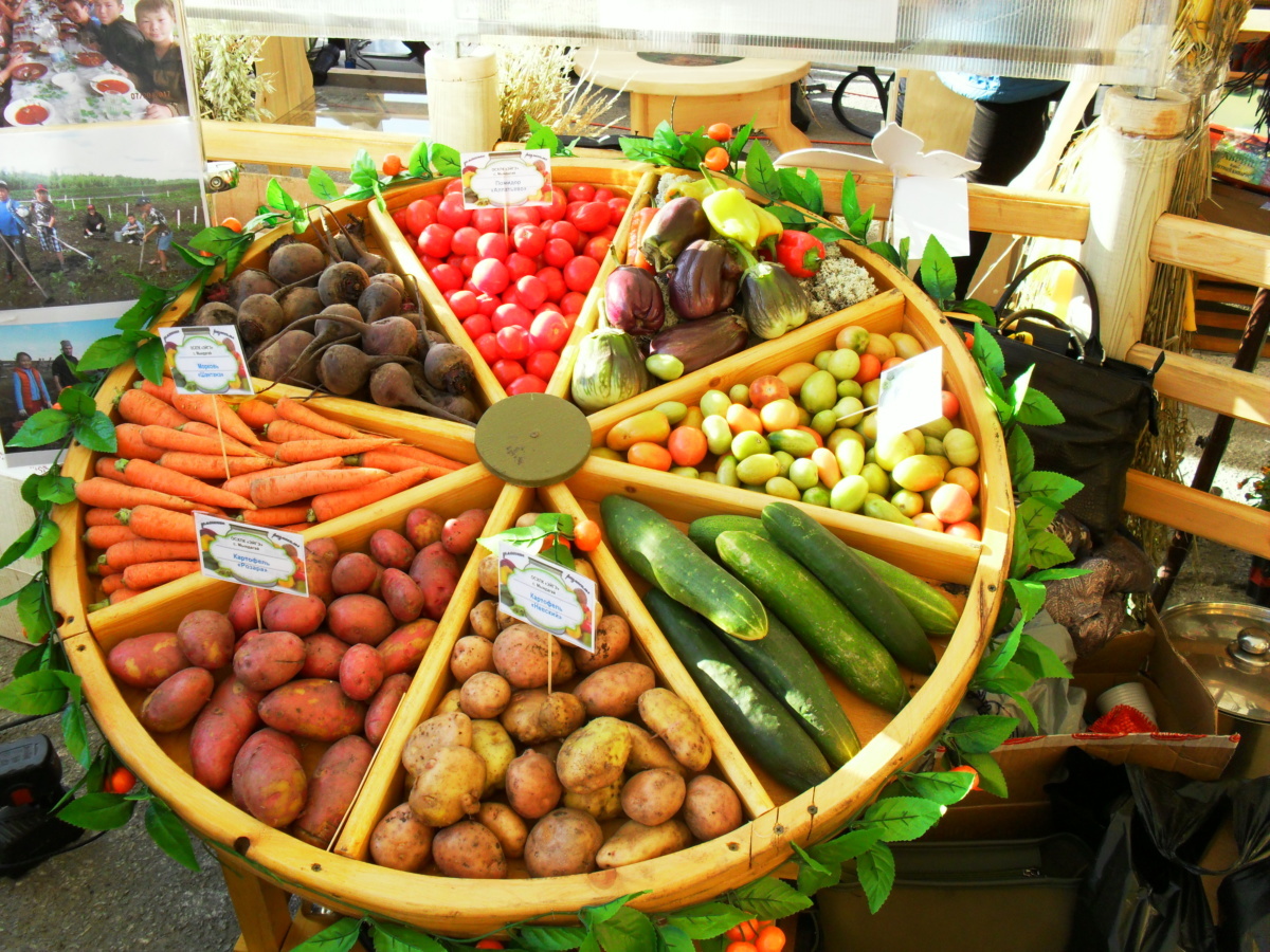 Свежие овощи, якутские деликатесы, мраморное мясо - на ярмарке "Продовольствие-2018" в Якутске