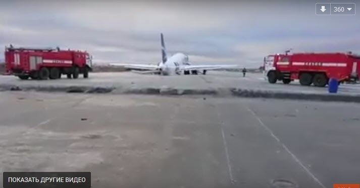 "Самолет вырулил на полосу, находящуюся в ремонте". Эксклюзивное видео из аэропорта Якутска
